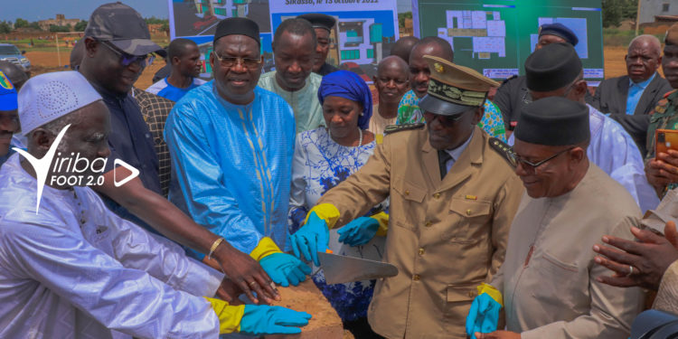 FEMAFOOT : Cérémonie de pose de la pierre du siège de la ligue de Sikasso